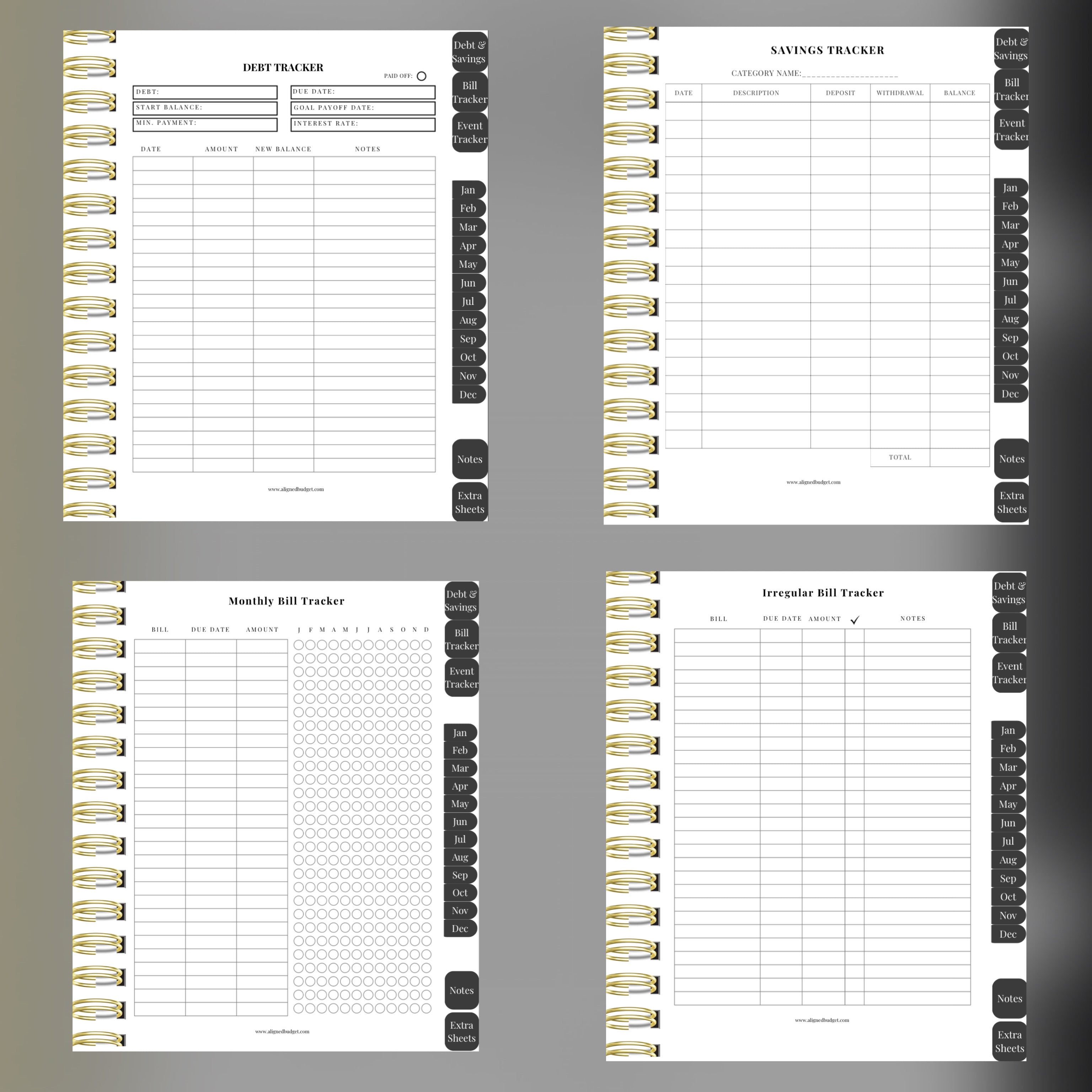 The Aligned Budget Bundle — Complete Digital & Printable Planner Set