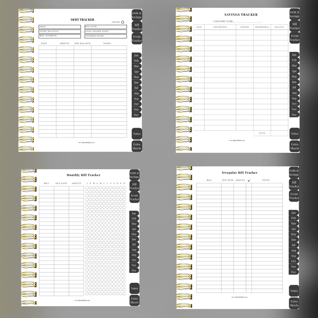 The Aligned Budget Bundle — Complete Digital & Printable Planner Set