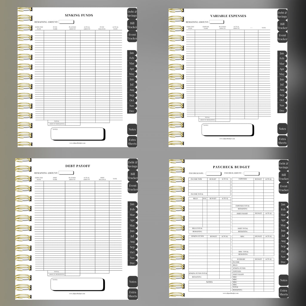 The Aligned Budget Bundle — Complete Digital & Printable Planner Set