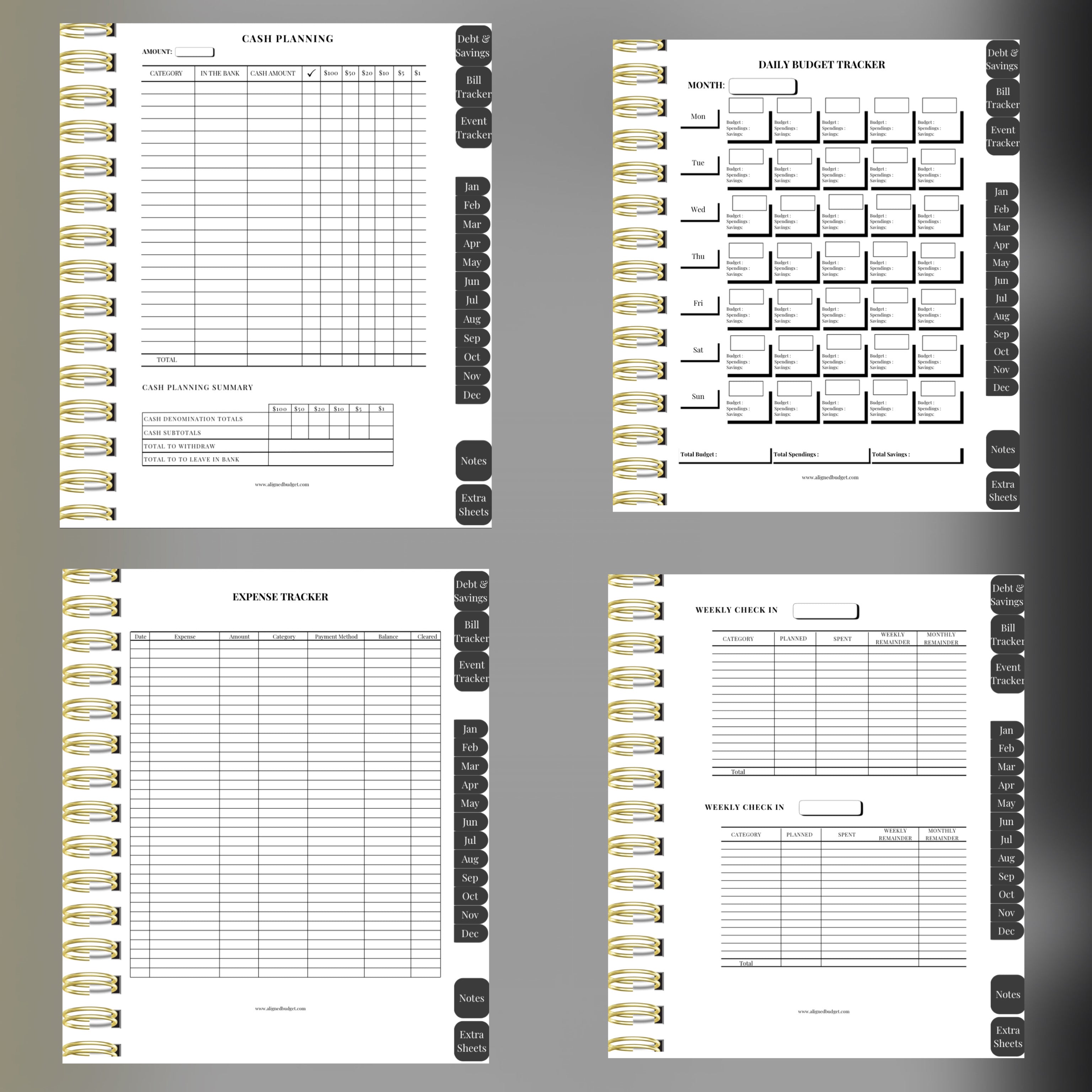 The Aligned Budget Bundle — Complete Digital & Printable Planner Set