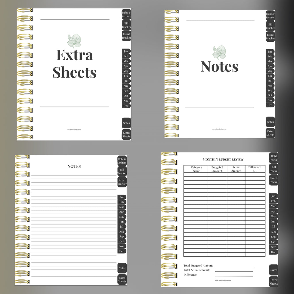 The Aligned Budget Bundle — Complete Digital & Printable Planner Set